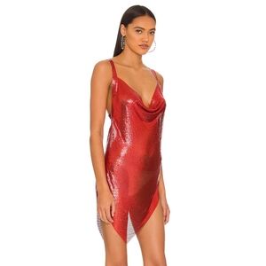 8 Other Reasons Danni Asymmetric Chainmail Dress